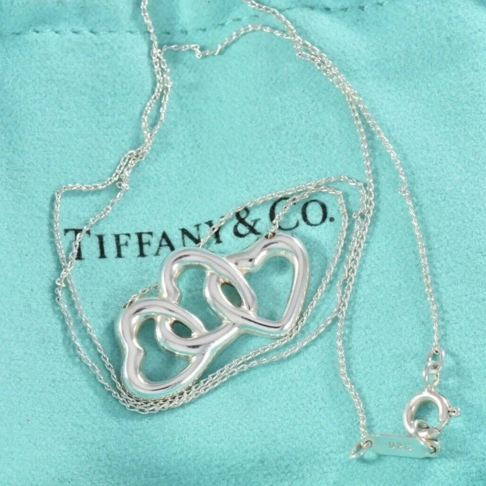 Tiffany & Co. Triple Heart Pendant-Sterling Silver